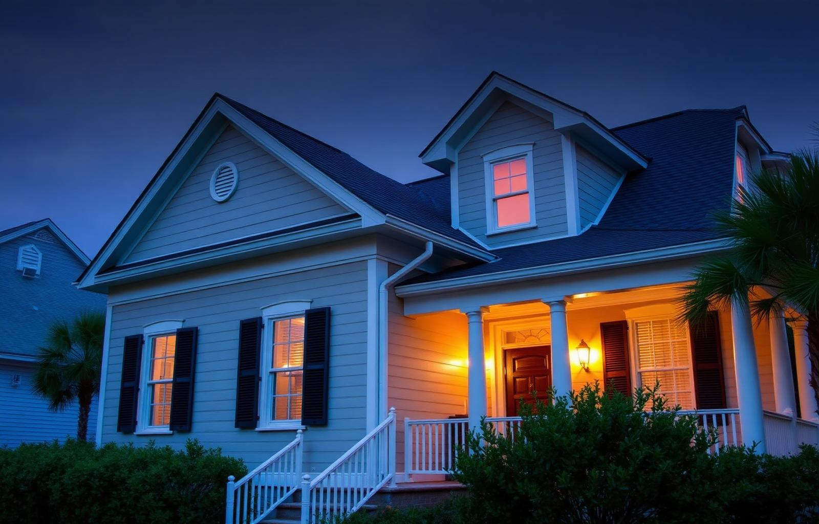 American home protected by professionally installed gutters